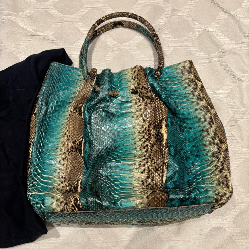 Oscar de la Renta One-of-a-Kind Python Purse.